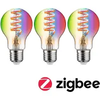 Paulmann 29163 Home LED-lamp E27 Energielabel: G (A - G) 6.3 W RGBW Goud
