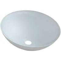 Hak Telica Glazen waskom Ø42cm, mat wit