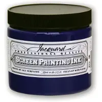 Jacquard textielverf zeefdruk inkt blauw 470 ml - professionele hobbyverf.