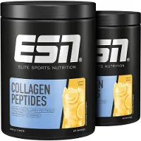 ESN Collagen Peptides, Lemon, 2 x 300 g – 40 Porties - Voordeelverpakking - Collageenpoeder met Vitamine C & Mineralen