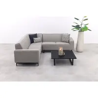 Van der Garde Tuinmeubelen Boavista/Cuba Sunbrella loungeset (4-delig) - Nature Grey