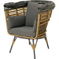 Kaemingk Rivierstoel wicker naturel 2 stuks