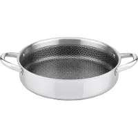 Elo Sautoir 28 cm in 18/10 roestvrij staal met deksel Elo Relief Evolution
