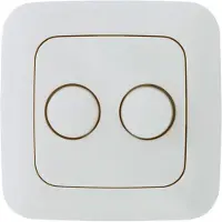 EcoDim Duo dimmerknop Busch-Jaeger Reflex SI incl. centraalplaat en raamwerk