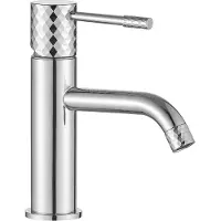 REA Wastafelkraan Lungo Diamond Chrom Low