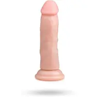 EasyToys - realistische dildo met zuignap - 15,5 cm - huidskleur