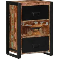 vidaXL Ladekast Multicolor 50x35x70 cm Massief Hout Hergebruikt