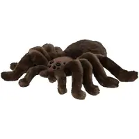 Nature Planet Knuffeldier Tarantula spin - zachte pluche stof - bruin - 16 cm