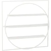 J-Line wanddecoratie News - metaal - wit