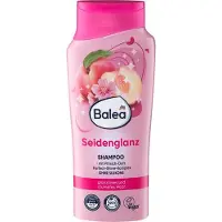 Balea Shampoo - Zijdeglans - 300 ml - Voor duf en futloos haar - Met perzikgeur - Zonder siliconen - Seidenglanz - Perfect Shine Complex - Vegan
