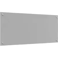 vidaXL Keukenachterwand Lichtgrijs 90 x 40 cm gehard glas