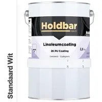 Holdbar Linoleumcoating Wit (Witste kleur) 2,5 Kg - Linoleum Verf - Alle Kleuren - Vloerverf - Krasvast - UV-bestendig - Vergeelt niet - Gemakkelijk Schoonmaken - 2 Componenten