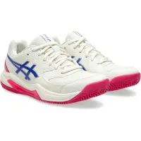 Asics Sportschoen 'Dedicate 8' lichtbeige / blauw / pink