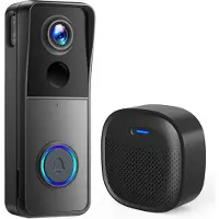 Powell Deurbel met Camera - Deurbel Draadloos - Video Deurbel - Met Wifi - Met Microfoon - 2K Video - 32GB Geheugen - Zwart