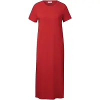 Street One Studio Street One Dames Jurk met geribbelde structuur - Rood - 40