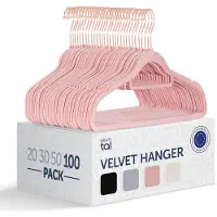 Blumtal - Kledinghangers - Velvet - Fluweel - Rose Gold - Roze - 100 stuks