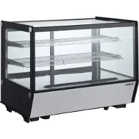 Saro Toonbankkoeling ALICE 202 – 200 Liter – Glazen Koelvitrine met Dubbel Glas – RVS – Professioneel