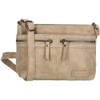 Enrico Benetti Schoudertas Nouméa Mid Taupe