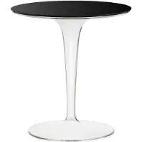 Kartell Tip Top Tafel Standard | Glossy Black|Crystal