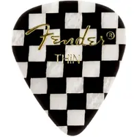 Fender Picks 351 Checker Thin 12er Set Premium Celluloid - Plectrum set