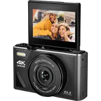 Easypix V64 Flip - Compactcamera - Met Klapscherm - Zwart