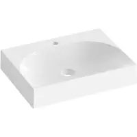 Ravak Wastafel voor kast Lite, gietmarmer, wit, 60 mm, model XJX01260004