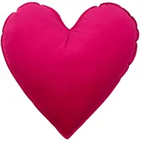 Mars & More Hart Kussen Fluweel fuchsia 45cm
