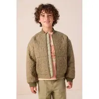 Sissy-Boy Donkergroen bomber jack met smileys | Maat: 146-152