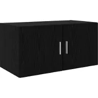 vidaXL Wandkast Zwart eiken 80 x 42.5 x 40 cm Bewerkt hout