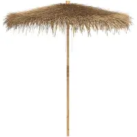 vidaXL Tiki Paraplu met Bananenblad Luifel 240 cm Bamboe