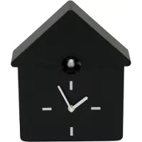 Housevitamin Wandklok - Kuukloks - Zwart - 24x27x9 cm