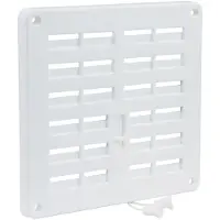 Star X Starx luchtrooster met trekkoord - 200 x 200 mm - wit