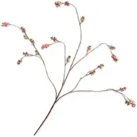 Silk-ka - Kunstbloem - bessen - roze - H102 cm