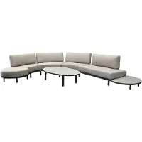 AVH-Collectie Eclipse XL hoekloungeset 8 delig aluminium rope