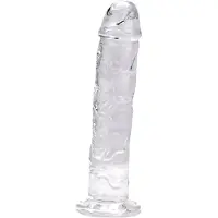 Power Escorts Realistische Dildo Transparant – 25,5 cm Inbrengbaar – br-n12185