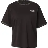 Puma Shirt 'Essentials' grijs / zwart / wit