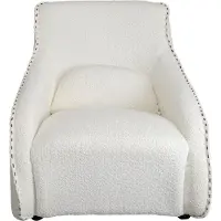 Kare design Schommelstoel Swing Ritmo Boucle creme