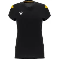 MACRON Oxygen Shirt Korte Mouw Dames - Zwart / Geel | Maat: XL