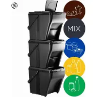 Equivera Statiegeld Containter - Afvalscheiding - Recycle Afvalbak - Lege Flessen - Nieuw Model 2024 - Statietas