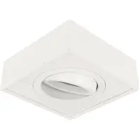 LED line Inbouwspot Hoog - Vierkant - Kantelbaar - Mat Wit - GU10 Fitting - 85 mm