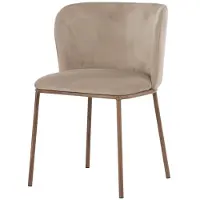 Svea - Lorenzo eetkamerstoel - velvet - beige