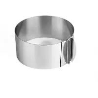 OEM Taartvorm - 1 Stuk Anti-Aanbakken - fondant mousse uitstekers - Extra Hoge Randen - 1 Stuk - Voor DIY Bakprojecten - Antraciet