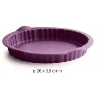Tupperware multiflex Queen — taartvorm rond geribbeld
