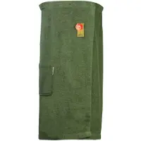 Artg Towelzz - Sauna Kilt - Dames - met klittenband - Leger Groen - Army Green - (tot 135 cm heupomvang)