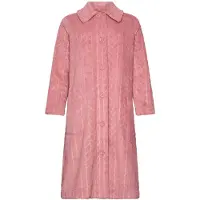Pastunette - Badjas - Rose Stream - Flanel/Fleece - Knoopsluiting - Roze - Maat 4XL