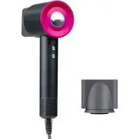 Basics Ionische Haardroger 1600W - Fohn met 3 Warmte Standen - Haar Droger met Cool Shot en Zelfreiniging - Hairdryer met 360° Magnetische Opzetstuk - Ionentechnologie - Grijs