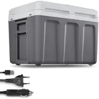 SCH Elektrische koelbox 12 en 230 volt - Elektrische koelbox - Koelbox - Grijs - 39cm x 56cm x 42cm