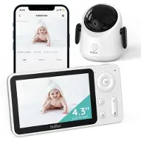Boifun Babyfoon Met Kamera En APP - Wifi-videobabyfooncamera - 1080P 360°-camera - bewegings- en geluidsdetectie - automatische tracking - nachtzicht - tweerichtingsaudio
