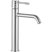 REA Wastafelkraan Lungo Diamond Chrom High