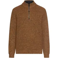 Camel active trui trui half zip bruin katoen